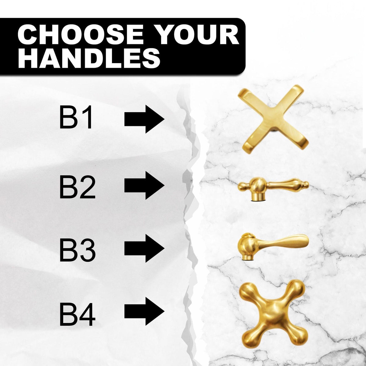 HANDLES unlacquered brass bathroom faucet designed for luxury vanities