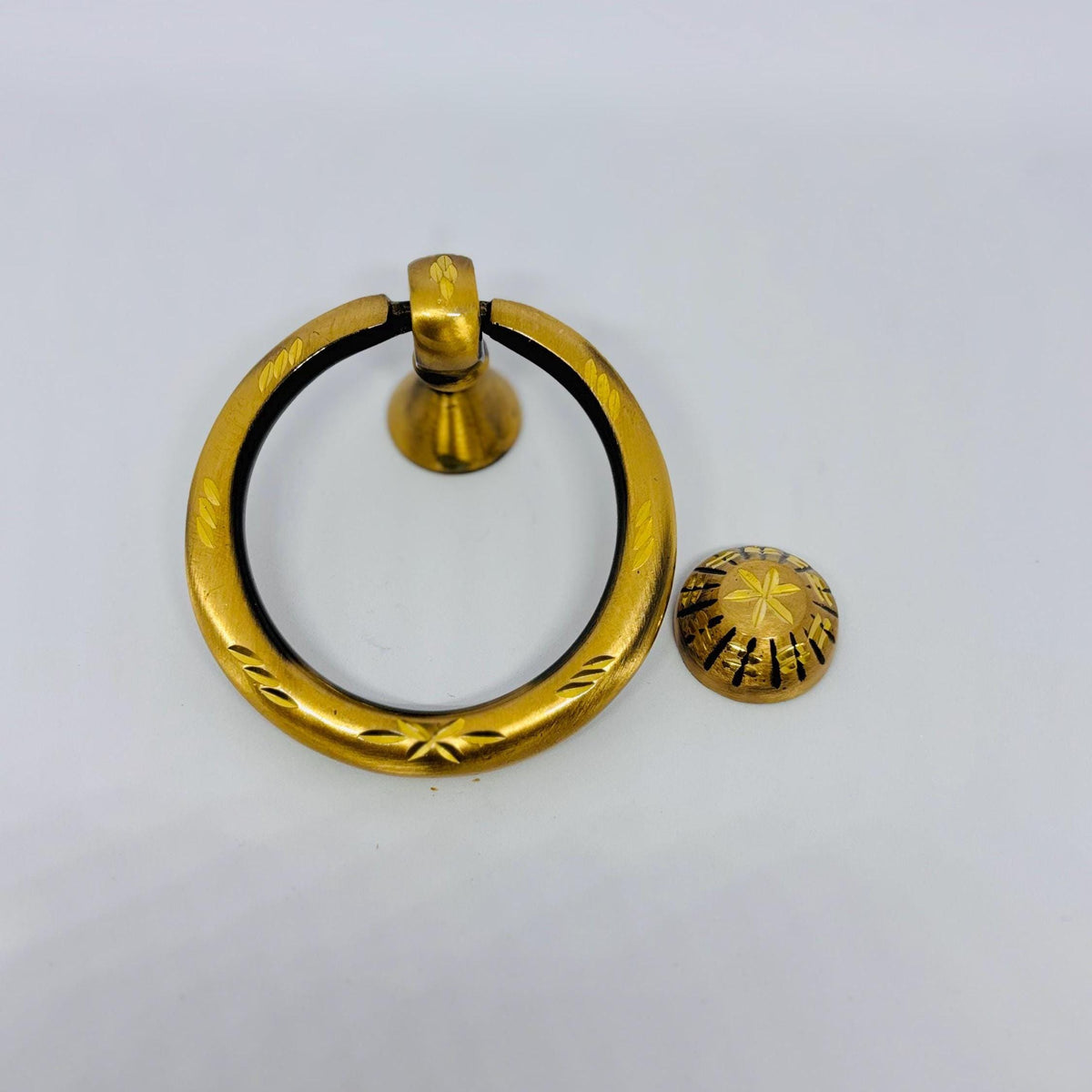 Classic brass door knocker for farmhouse and traditional homes