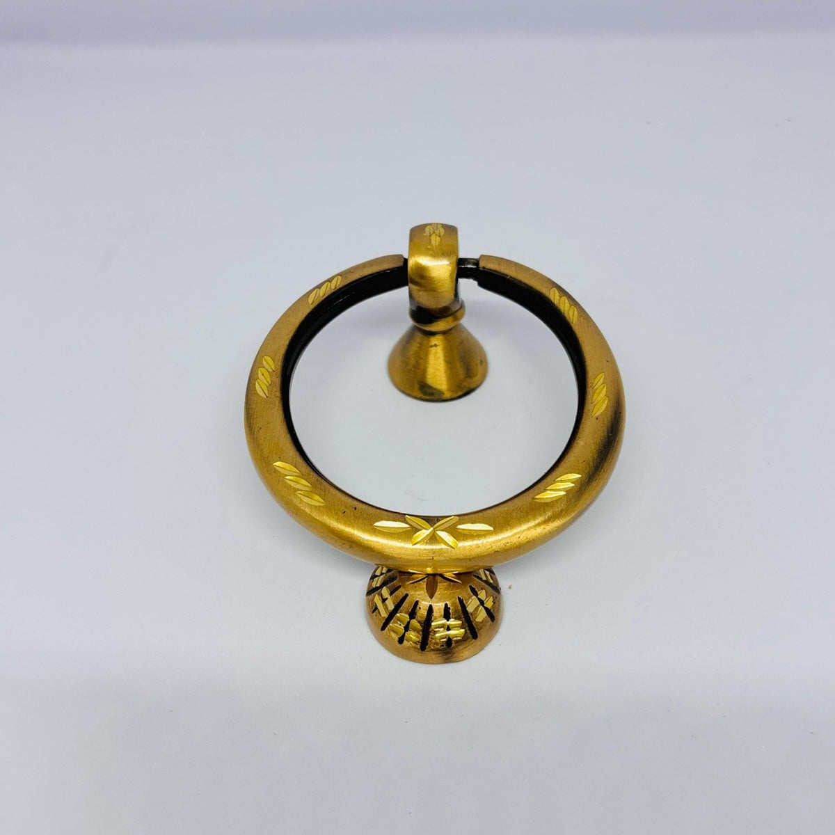 Decorative solid brass door knocker handcrafted in Morocco