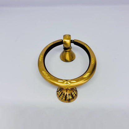 Decorative solid brass door knocker handcrafted in Morocco