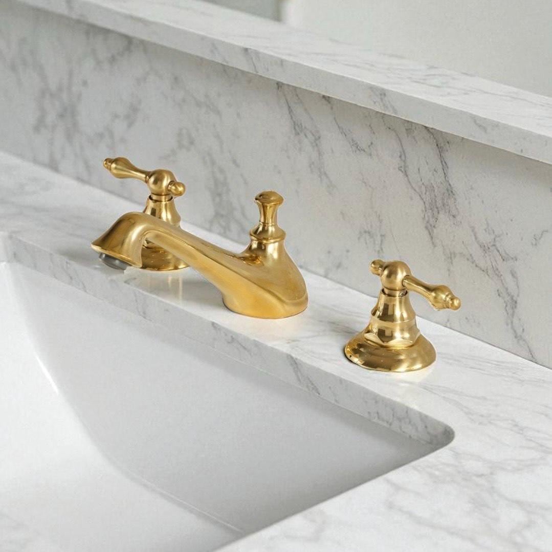 Handcrafted Charleston solid brass bathroom vanity faucet