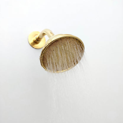 Handmade solid brass wall mounted shower system