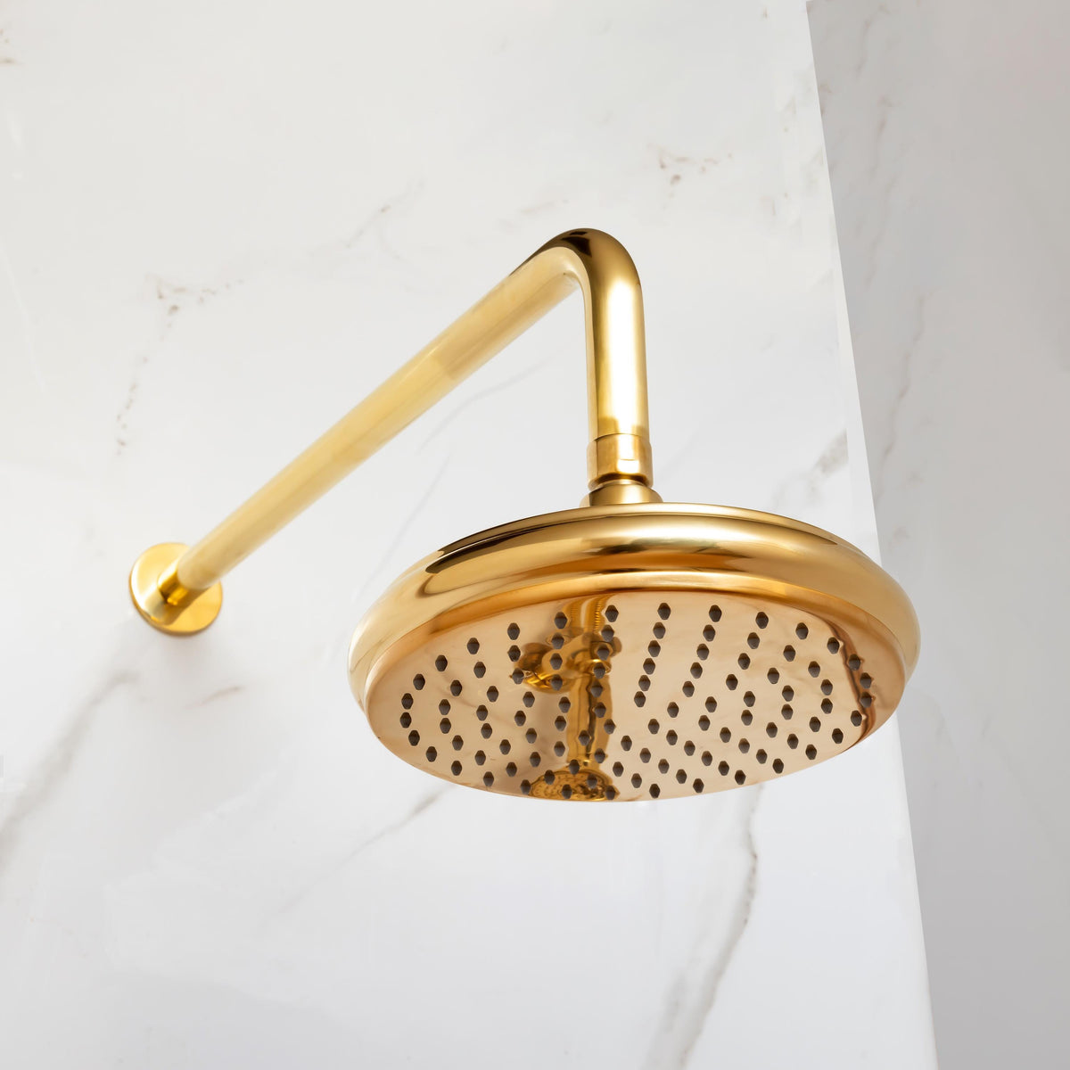 Luxury concealed rain shower system with cross handles