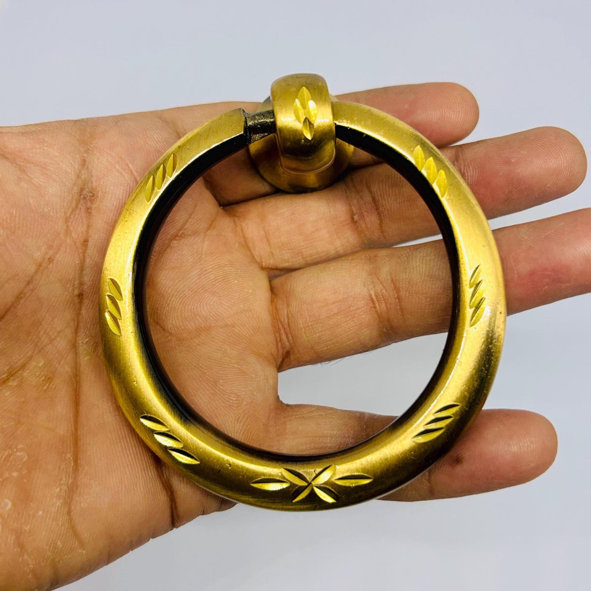 Moroccan handcrafted brass front door knocker