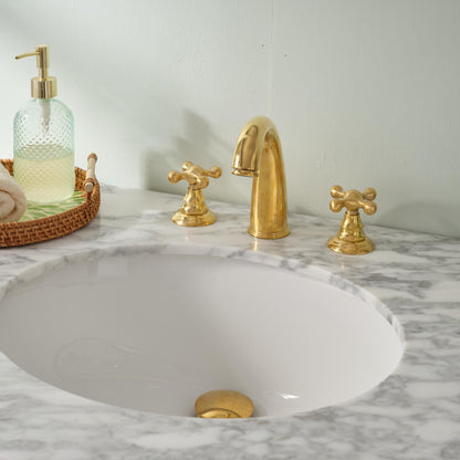 Premium widespread bathroom faucet for marble and stone vanities