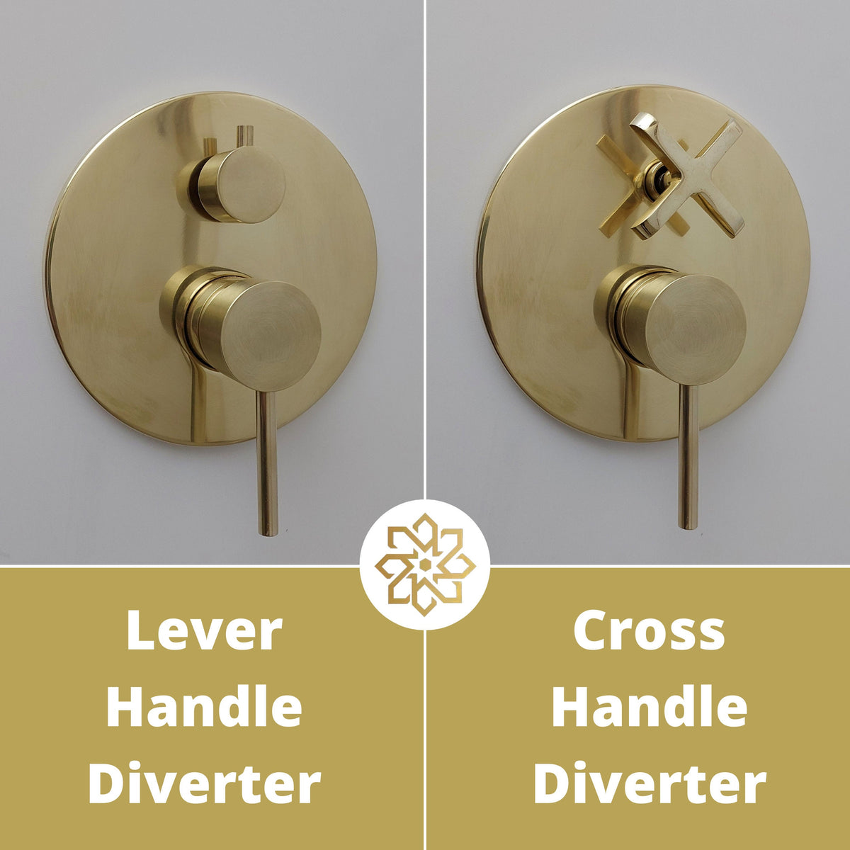 Solid brass concealed shower mixer with a rainfall shower head