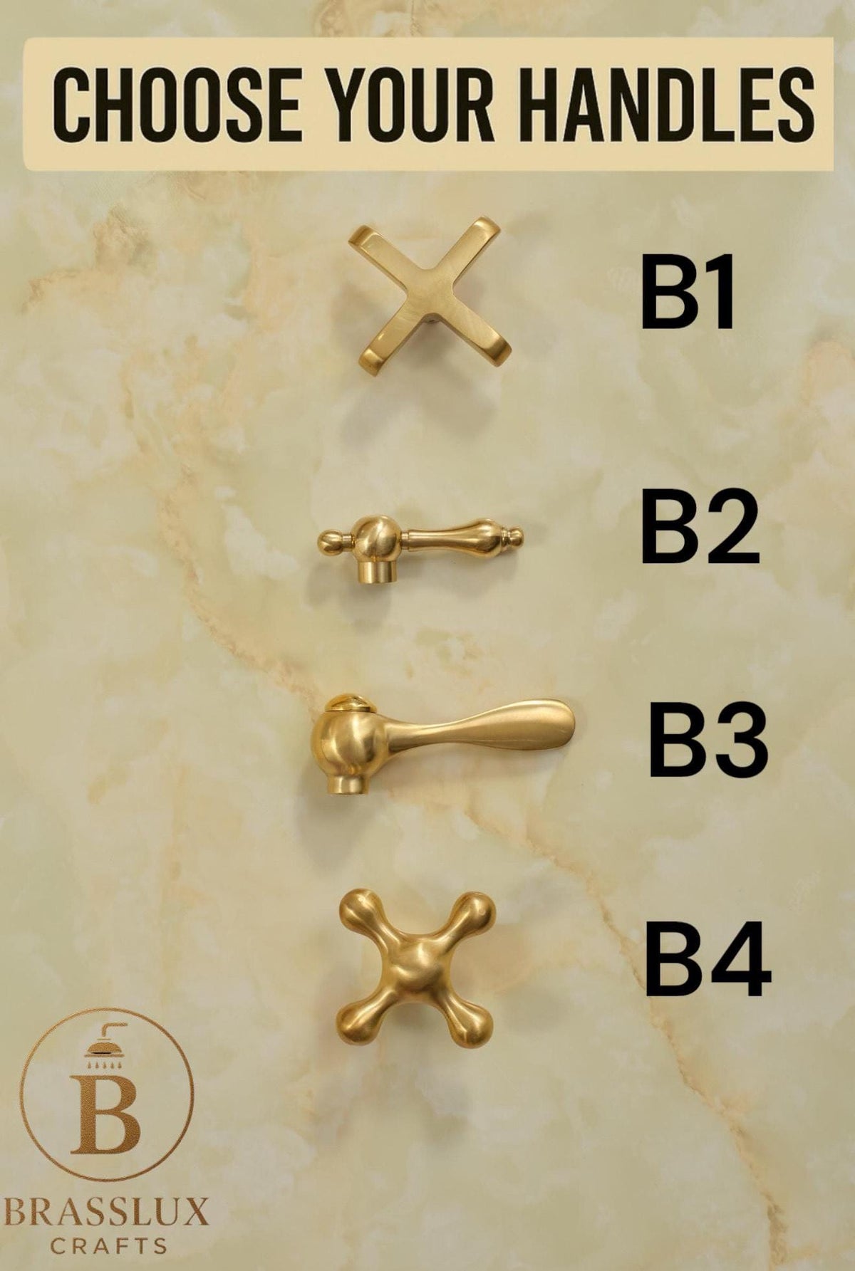 Unlacquered brass patina finish on widespread bathroom faucet