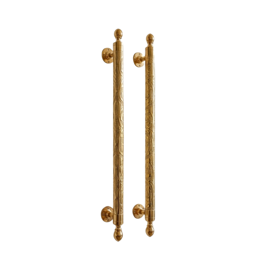 brass pull door handle in solid brass