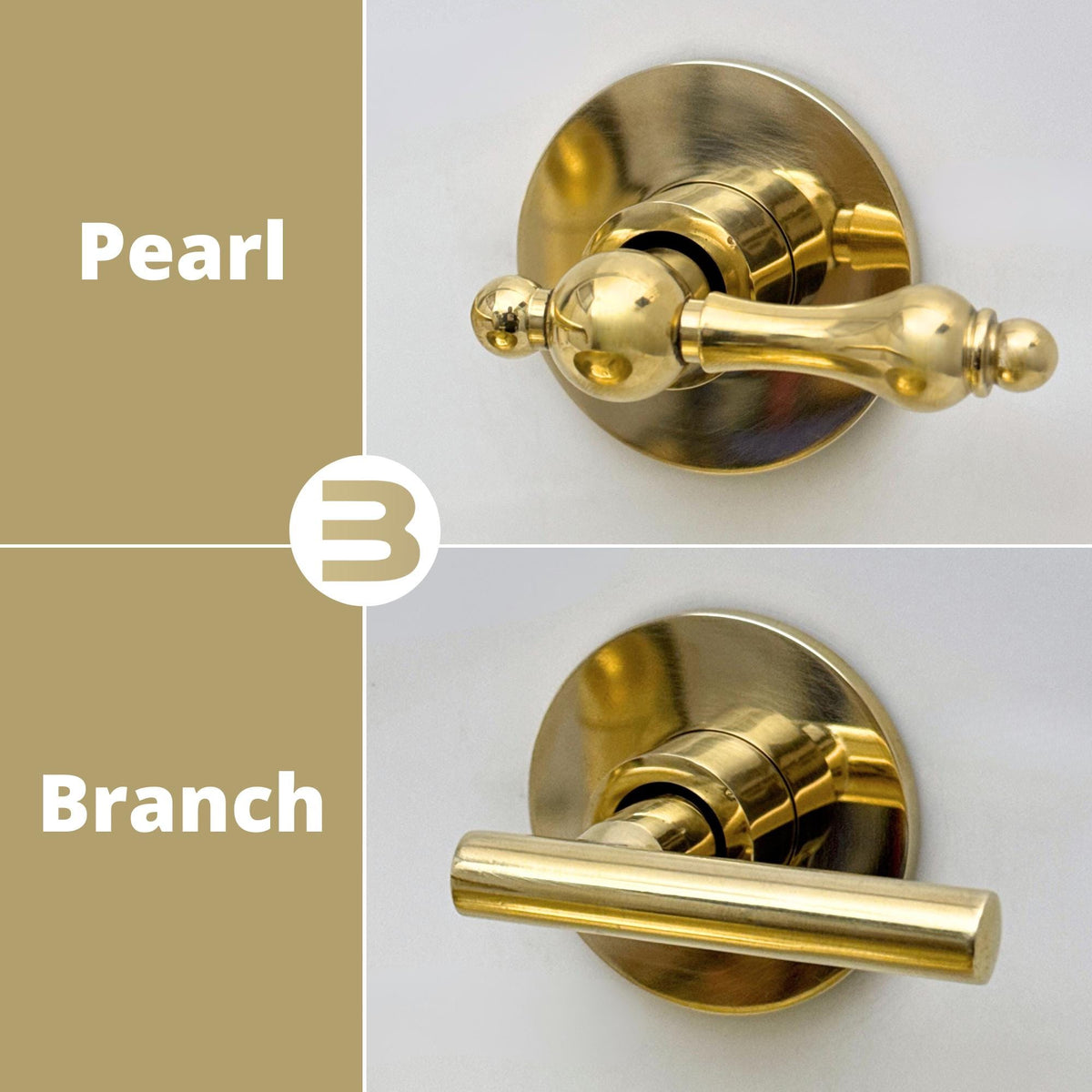 pEARL OR BRANCH DESIGN Solid brass wall mount faucet designed for premium bathroom interiors