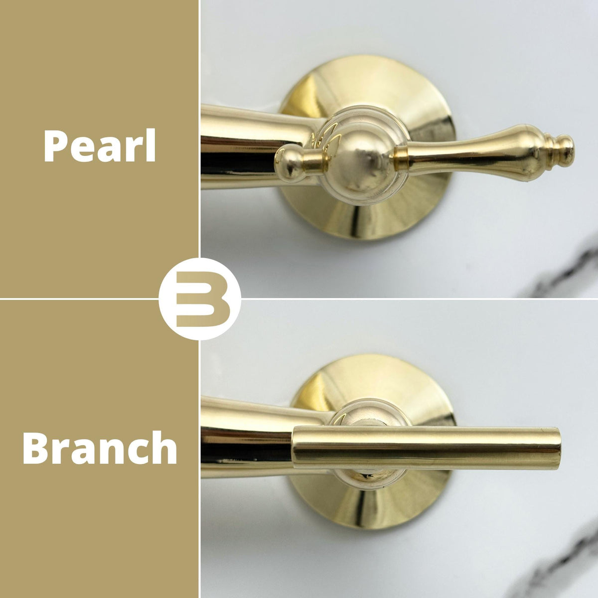 pEARL OR BRANCH wall mounted bathroom faucet installed 