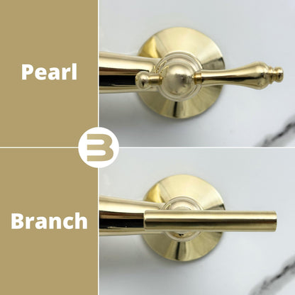 pEARL OR BRANCH wall mounted bathroom faucet installed 